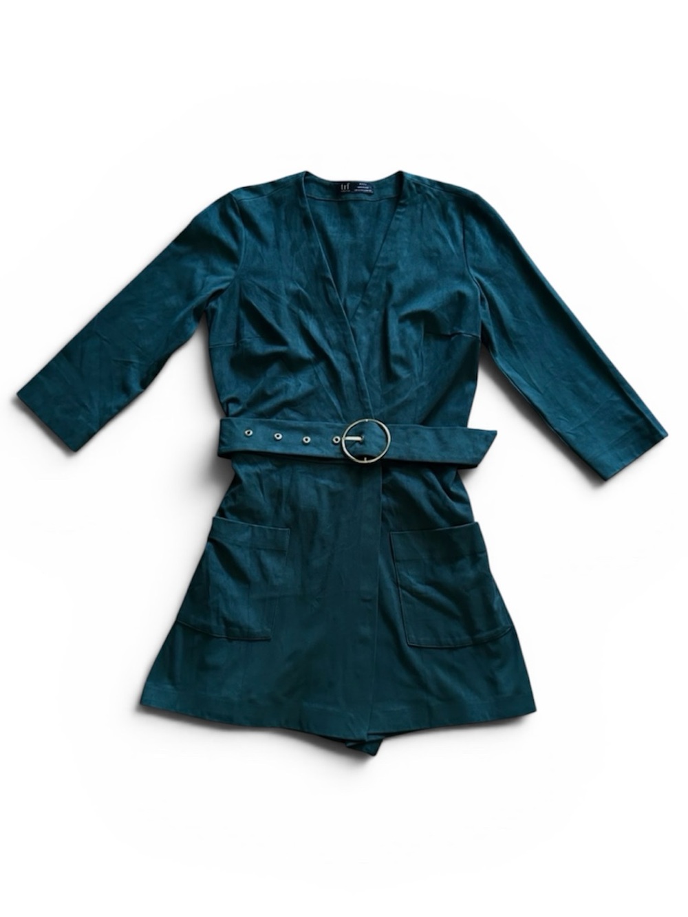 Zara Belted V-Neck Romper